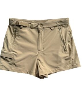 The North Face Bridgeway Shorts Khaki Stretch Trail Hiking FlashDry-XD Sz 10